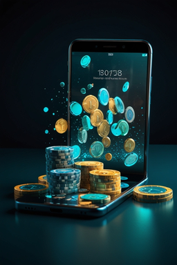 Smartphone mit Riverspin Casino App